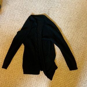 Black cardigan sweater